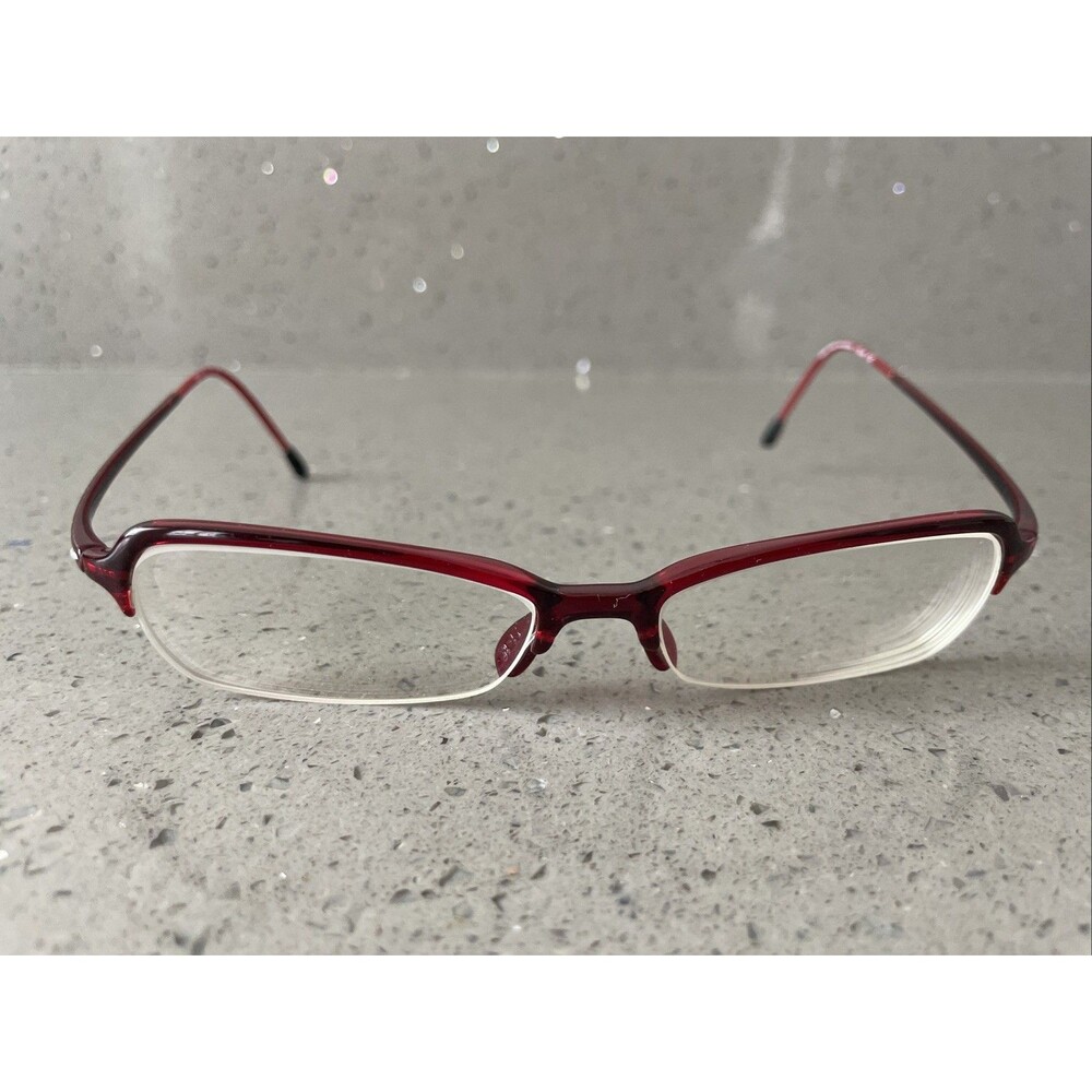 Silhouette Eyeglasses Frames Only SPX 1517 10 6080 51-15-130 Titan Austria red